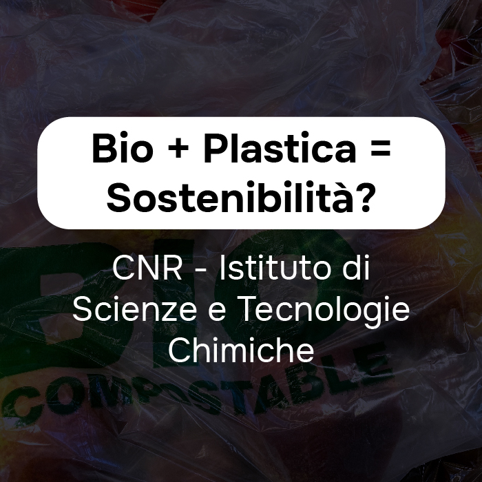 logo dell'iniziativa Bio + Plastica = Sostenibilità?